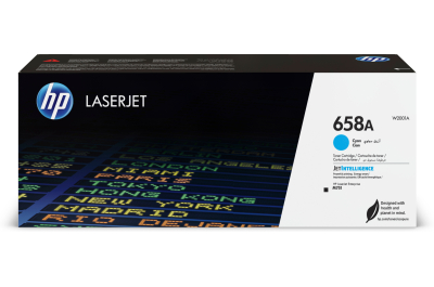 HP 658A originele cyaan LaserJet tonercartridge