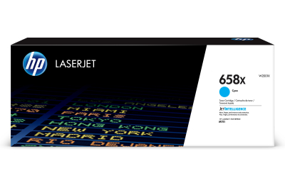 HP 658X originele high-capacity cyaan LaserJet tonercartridge