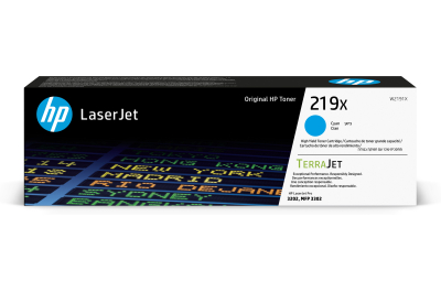 HP 219X originele high-capacity cyaan LaserJet-tonercartridge