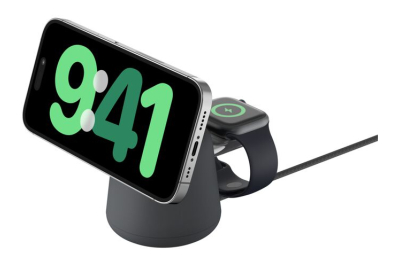 Belkin BoostCharge Pro Hoofdtelefoons, Smartphone, Smartwatch Houtskool AC Draadloos opladen Snel opladen Binnen