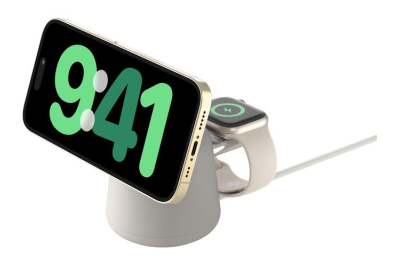 Belkin BoostCharge Pro Hoofdtelefoons, Smartphone, Smartwatch Beige AC Draadloos opladen Snel opladen Binnen