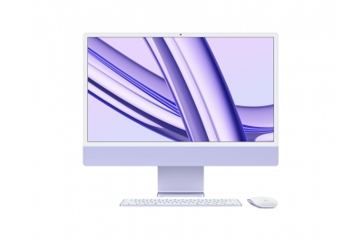 Apple iMac Apple M M3 59.7 cm (23.5") 4480 x 2520 pixels 8 GB 256 GB SSD All-in-One PC macOS Sonoma Wi-Fi 6E (802.11ax) Purple