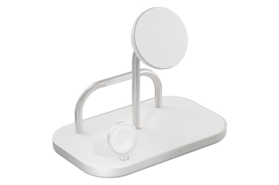 ZENS ZEDC29W/00 oplader voor mobiele apparatuur Hoofdtelefoons, Smartphone, Smartwatch Zilver, Wit AC, USB Draadloos opladen Snel opladen Binnen