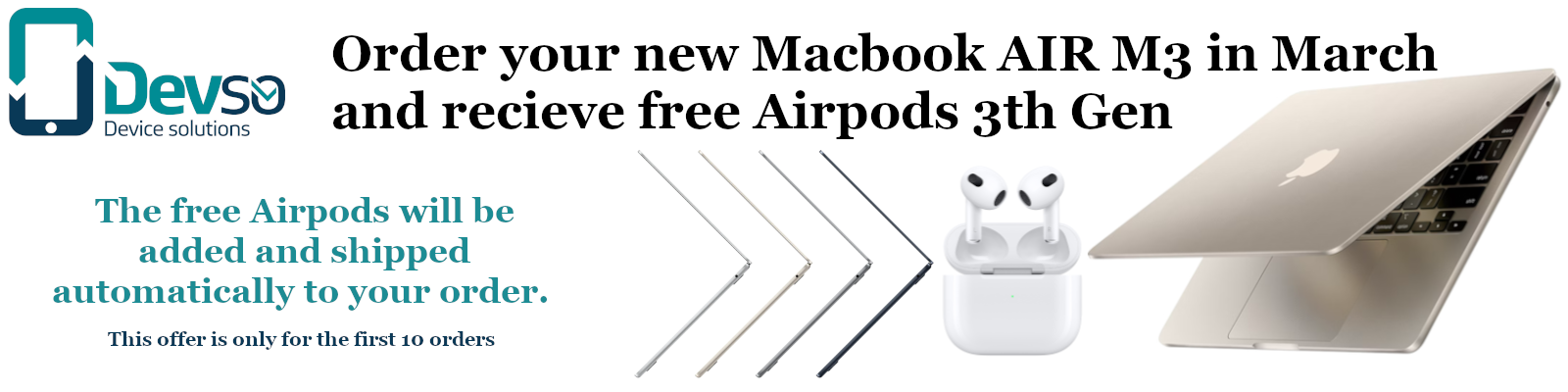 Free Airpods MBA M3